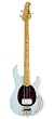 Ernie Ball Music Man Classic Collection StingRay 4 String Bass - Single Humbucker Powder Blue Finished Birdseye Maple Neck Shell Pickguard