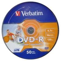 Verbatim 4.7GB DVD-R AZO Wide Inkjet Printable ID Brand 16x Preisvergleich