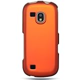 Hard Snap-on Shield ORANGE RUBBERIZED Faceplate Cover Sleeve Case for SAMSU ....
