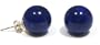 14k Yellow Gold 12mm Lapis Lazuli Stud Earrings
