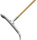 Ettore 54455 Industrial Duty Steel Floor Squeegee with 24-Inch Straight Handle