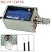 Linear Motion Open Frame Pull Type Electromagnet Solenoid DC 12V 1A