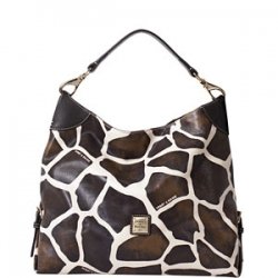 Dooney & Bourke Giraffe Medium Shoulder Sac Bag Brown Tmoro