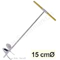 Erdlochbohrer 150 mm DN verzinkt Erdbohrer 15 cm Lochbohrer Handbohrer Pfahlbohrer Gartenbohrer Palisadenbohrer Handerdbohrer Erdbohrger�t