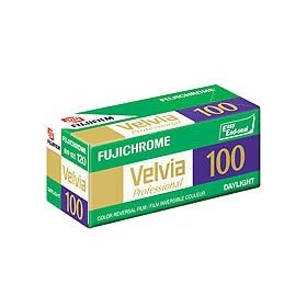 Click here to buy Fujifilm Fujichrome Velvia RVP 100 Color Slide Film, ISO 100, 120 Size, Transparency,... by Fuji.