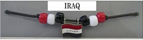 Iraq Flags Fan Chokers Necklaces - 1 Piece