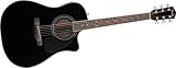 Fender CD-140SCE Acoustic-Electric Guitar, Black