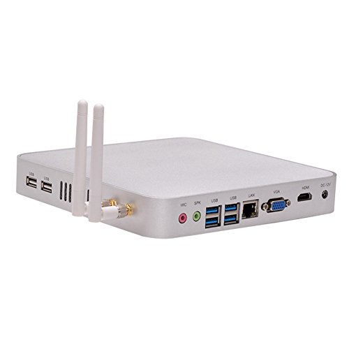Partaker Green Mini Computer in the Living Room for Tv Kodi Movie Storage with 1037u 8g RAM 1tb HDD