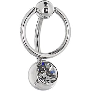 Swarovski Black Diamond ENSLAVED BCR Belly Ring