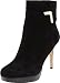 Nine West Women's Earlene Ankle Boot,Black Suede,7 M US