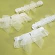 Bridal Tapestry Bridal Garter Set - Ivory
