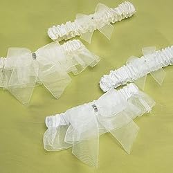 Bridal Tapestry Bridal Garter Set - Ivory