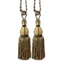 Pair of Light Gold and Black Alexandra Tassels