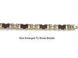 Rubber And Surgical Stainless Steel Men's Bicycle Chain Bracelet