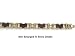 Rubber And Surgical Stainless Steel Men's Bicycle Chain Bracelet
