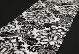 Wholesale wedding Flocking RUNNER - Black & White