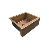 25 Amelie Smooth Copper Farmhouse Sink - Antique Copper