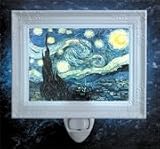 Starry Night by Vincent Van Gogh Porcelain Night Light
