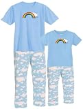 Mommy and Me Matching Over The Rainbow Cloud Pajama Set