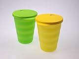 Produkt-Bild: Tupperware&copy; Trinkhalmbecher 330ml Gr&uuml;n-Gelb (2)