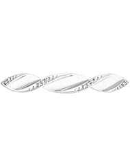 14K White Gold Diamond Brooch - 0.11 Ct. -- LIFETIME WARRANTY