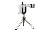 Super Quality Photo Package for Apple IPhone's Camera - Long Focal 8x Zoom Optical Telephoto Extended 30x70mm Lens, Black - Mini Tripod And Universal Mount Holder - Includes Velvet Case and Cleaning Cloth - Turn your iPhone 3G/3GS into a High-End Camera!