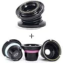 Lensbaby Optic Swap System Muse with Double Glass Optic Selecive Focus Lens kit. for Canon EF type mount SLR's with Lensbaby Optic Box Set Bundle for Composer, Muse, & Control Freak
