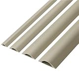 （まとめ） エレコム 床用モール 幅75mm×長さ1m ベージュ LD-GA1507 1本 【×10セット】