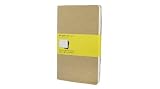 Moleskine Square Cahier Journal Kraft Large: set of 3 Square Journals