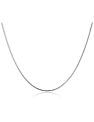 Duragold 14k Gold Solid 8-Sided Diamond-Cut Snake Chain Necklace (0.9mm), 18"