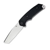 Buck Bravo TM Partially Serrated Knife (Black Silver, Large) by 