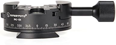 SUNWAYFOTO IRC-64 Panoramic Indexing Rotator & Clamp with 4, 8, 12, 24 Detent Click Stops Arca Sunway