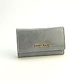 ミュウミュウ（miumiu)　5M0222 キーケース　ブルーグレー(FIORDALISO＋EMAT)　並行輸入