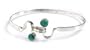 Chrysocolla bracelet, 'Opposites Attract'