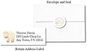 In the Meadow Lamb One piece Baby Shower Invitations - GIRL with Envelopes - PRINTED