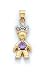 14k Diamond & Amethyst-Purple Birthstone Prince Pendant