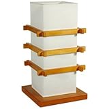 Plain Simple Indirect Lighting Modern - 1.5ft. Ido Zen Design Wood & Paper Lantern Table Lamp - Honey
