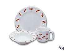 Lunt Silversmiths The Very Lonely Firefly 3 Piece Childs Dinnerware Set