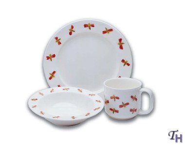 Lunt Silversmiths The Very Lonely Firefly 3 Piece Childs Dinnerware Set