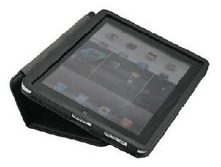 FJK iPad専用レザーケース PU LEATHER CASE for iPad 黒 FJK-C401（StandType）