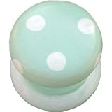 Green and White Polka Dotted Knob (Packs of 6)