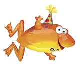 Leaping Frog w/ Party Hat Large Mylar Balloon 36