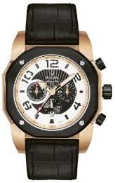 Bulova #98B138 Men's Leather Band Marine Star Chronograph Watch