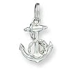 Sterling Silver Anchor Charm with 20 inch Sterling Silver Chain