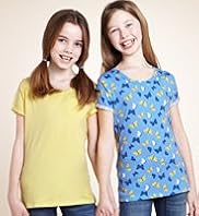 2 Pack - Pure Cotton Assorted Longline Tops
