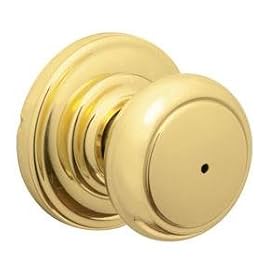 Schlage FA40 AND 605 RCAL RCS Brass Andover Privacy Knob by Schlage