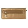 Women's Antique Brass Leather Clutch/Wristlet Wallet: Antique Brass Clutch