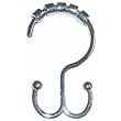 Zenith Prod. 96SS Double Shower Curtain And Liner Roller Hook