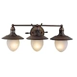 Nautical Vanity Light in Antique Red Copper