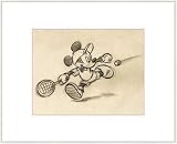 Bild mit Rahmen: Walt Disney, Mickey's Return, 50 x 40 - Aluminium Basic S: Silber matt